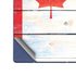 Canada Flag Light Wood Galaxy Z Fold6 Skin